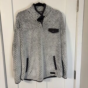 SIMPLY SOUTHERN SIMPLY SOFT PULLOVER Neutral w/ gray Trim Women's L Cozy